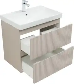 Тумба под раковину Aquanet Джейн (Flat) 70 бежевый, 343976