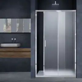 Душевая дверь Vincea Alpha 110 VDS-3AL110MT, раздвижная, профиль хром, стекло текстурное