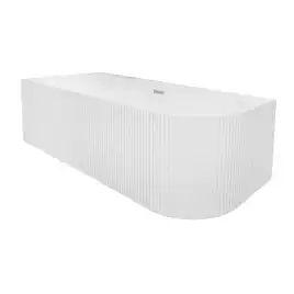 Акриловая ванна Azario LAGO BLANCO 160х75 пристенная левая, в комплекте с сифоном и металлической рамой, AZ-6724-1CL 16075