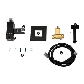 Гигиенический душ со смесителем Gappo G7207-60 встраиваемый, Черный матовый