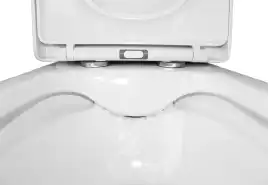 Унитаз напольный Azario Blaise AZ-55-1 безободковый, с бачком и сидением микролифт, Белый глянцевый