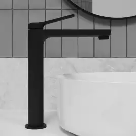 Смеситель для раковины IDDIS Parker PARBL01i01 высокий цвет, Матовый черный