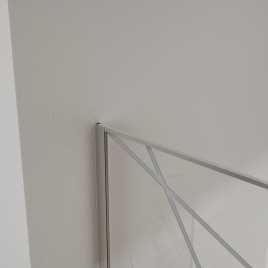 Душевая перегородка Azario Walk-in 100 AZ-271-100-CH-CGP прозрачное стекло 8 мм с графическим принтом, профиль Хром