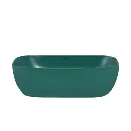 Раковина накладная ABBER RECHTECK 46х32,5х13,5 AC2200MBG, прямоугольная, темно-зеленая матовая
