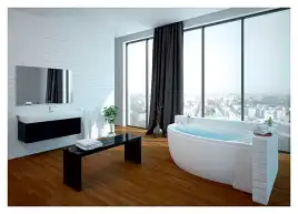 Акриловая ванна AZARIO PAOLINA 150х95 AV.0071150, асимметричная, правосторонняя