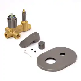 Смеситель для ванны AVS Beauty 811-703-GM встраиваемый, с внутренней частью, оружейная сталь