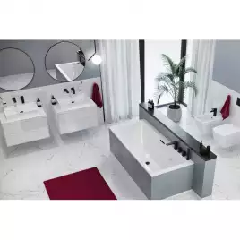 Акриловая ванна Excellent Heaven Slim 180х80 WAEX.HEV18WHS с тонким бортом, встраиваемая, Белая