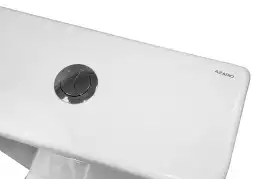 Унитаз-компакт Azario Kashmir AZ-9143S напольный, безободковый, в комплекте с бачком и сиденьем микролифт, Белый глянцевый