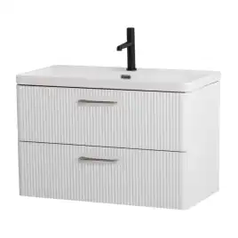 Тумба под раковину BelBagno DUE-800-2C-SO-BL-P подвесная Bianco Lucido