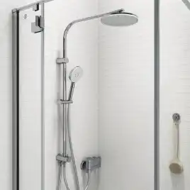 Душевая система IDDIS Swipe SWI3F97i76 с верхним тропическим душем цвет, Глянцевый хром