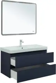 Тумба под раковину Aquanet Вега 2.0 100 маренго, подвесная, 337945