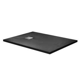 Душевой поддон BelBagno UNO 120х80 из искусственного камня, TRAY-MR-UNO-AH-120/80-35-NERO-CR, Чёрный матовый