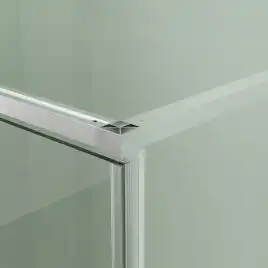 Душевой уголок Azario MALE SQR-90х90х195-CH-CL, прозрачное стекло 6 мм, профиль хром, AZ-J50-90-CH-CL