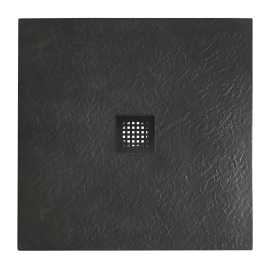 Душевой поддон BelBagno UNO 90х90 из искусственного камня, TRAY-MR-UNO-A-90-35-NERO-NO, Черный матовый