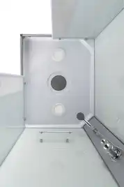 Душевая кабина Loranto 100х80 CS-5180-13L F, низкий поддон, цвет профиля сатин