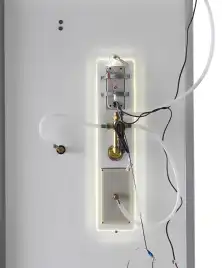 Душевая кабина AvaCan D2080LED 80x80 см, низкий поддон, с крышей