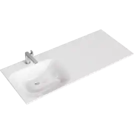 Тумба с раковиной под стиральную машину Aqwella Forma 115 см, FOR01052L, цвет Белый