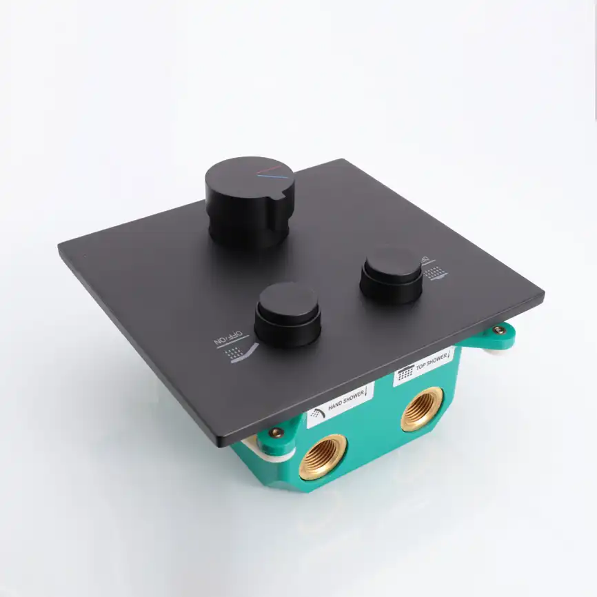 Смеситель для душа Vincea VSCV-421MB встраиваемый  двухфункциональный, черный фото 4