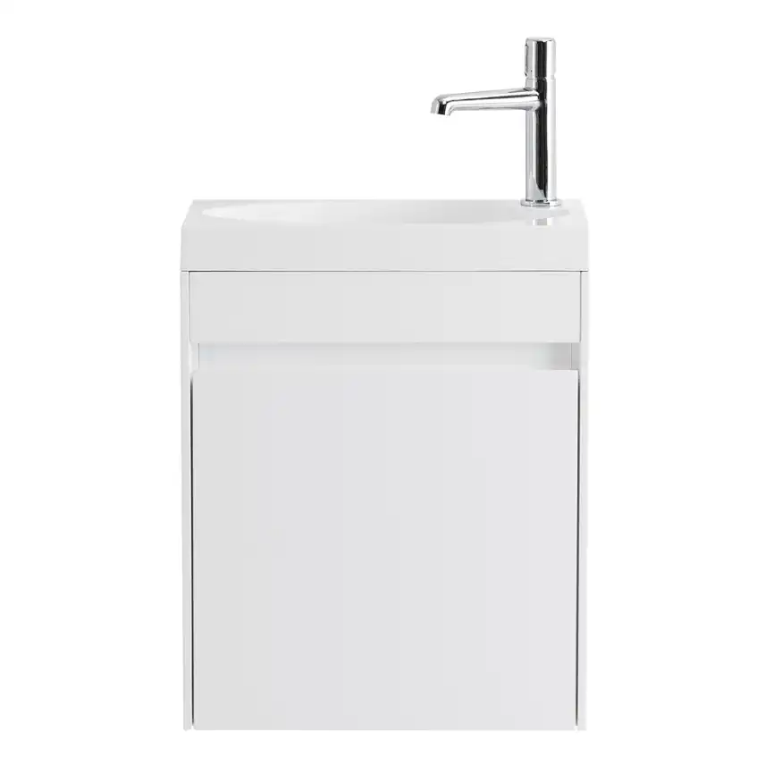 Тумба под раковину BelBagno PIETRA MINI-460-1A-SO-BL-L подвесная Bianco Lucido фото 1