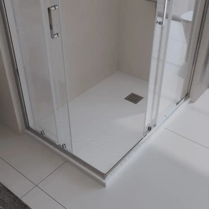 Душевой поддон BelBagno UNO 120х90 из искусственного камня, TRAY-MR-UNO-AH-120/90-35-W-CR, Белый фото 5
