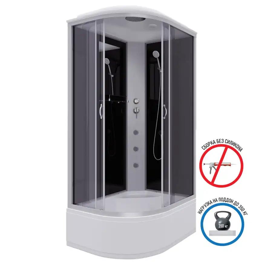 Душевая кабина Niagara Classic 120х80х215 NG-2510-14RG высокий поддон, с гидромассажем, 25101434RG фото 1