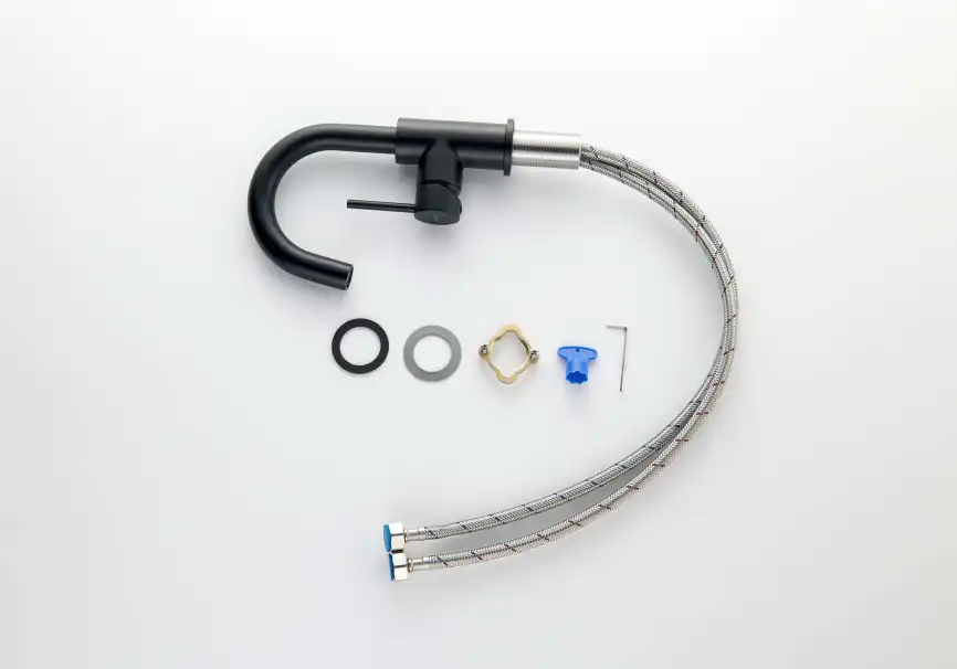 Смеситель для раковины Aquatek Европа AQ1307MB, Черный матовый фото 5