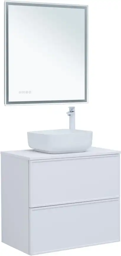 Тумба под раковину Aquanet Арт 75 белый матовый 313255 фото 9