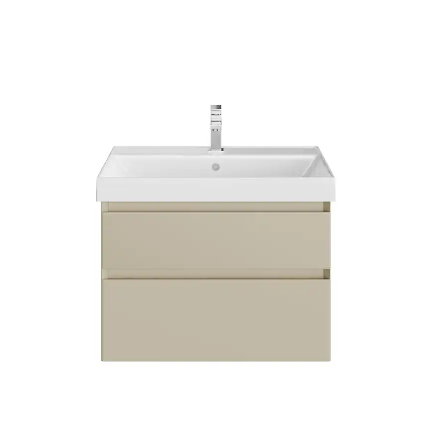 Тумба под раковину Kerama Marazzi CUBO 70 см, CUB.70.2\LIM подвесная, Лимо фото 2