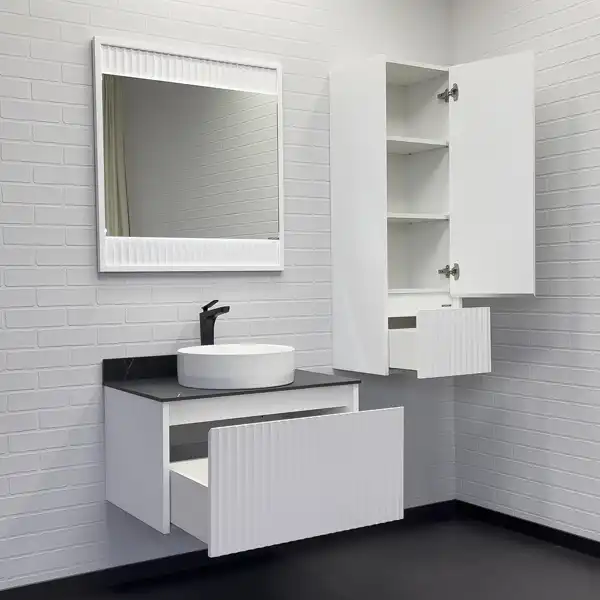 Тумба с умывальником Comforty Марсель 75 Белый, 00-00012270 фото 5