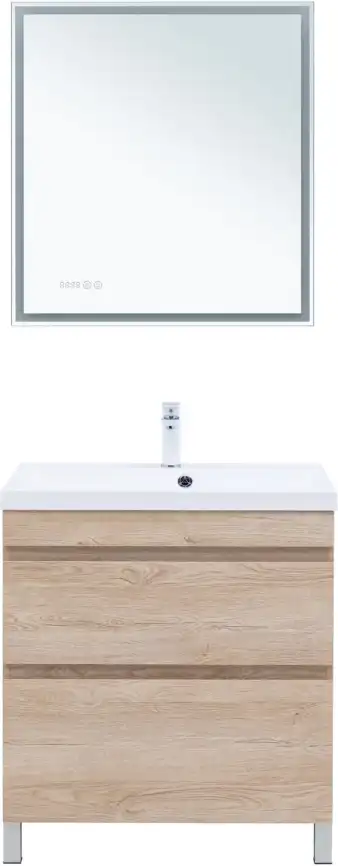 Тумба под раковину Aquanet Нота New 75 дуб светлый, 344143 фото 6