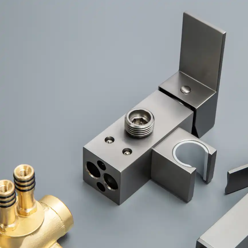 Гигиенический душ со смесителем AVS Cube 811-231-GM, оружейная сталь фото 14