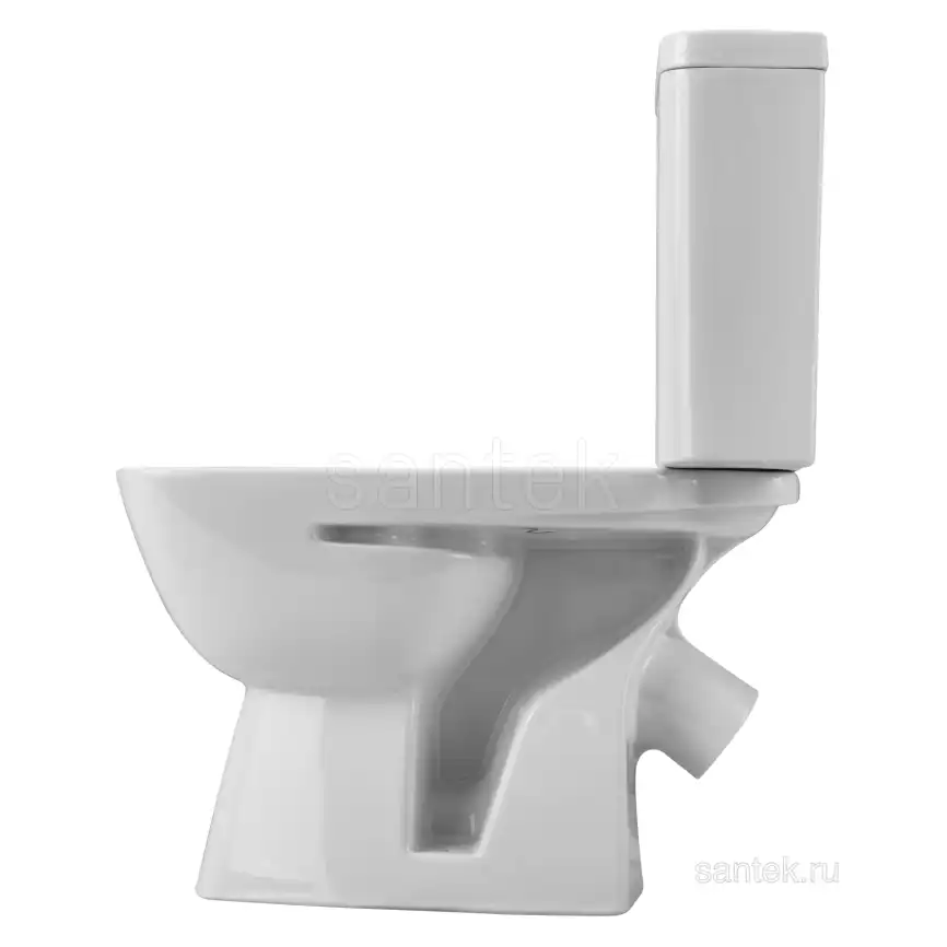 Унитаз-компакт Santek Нео Лайт с диагональным выпуском, стандарт- 2 реж., дюропласт, микролифт 1WH302409 фото 3