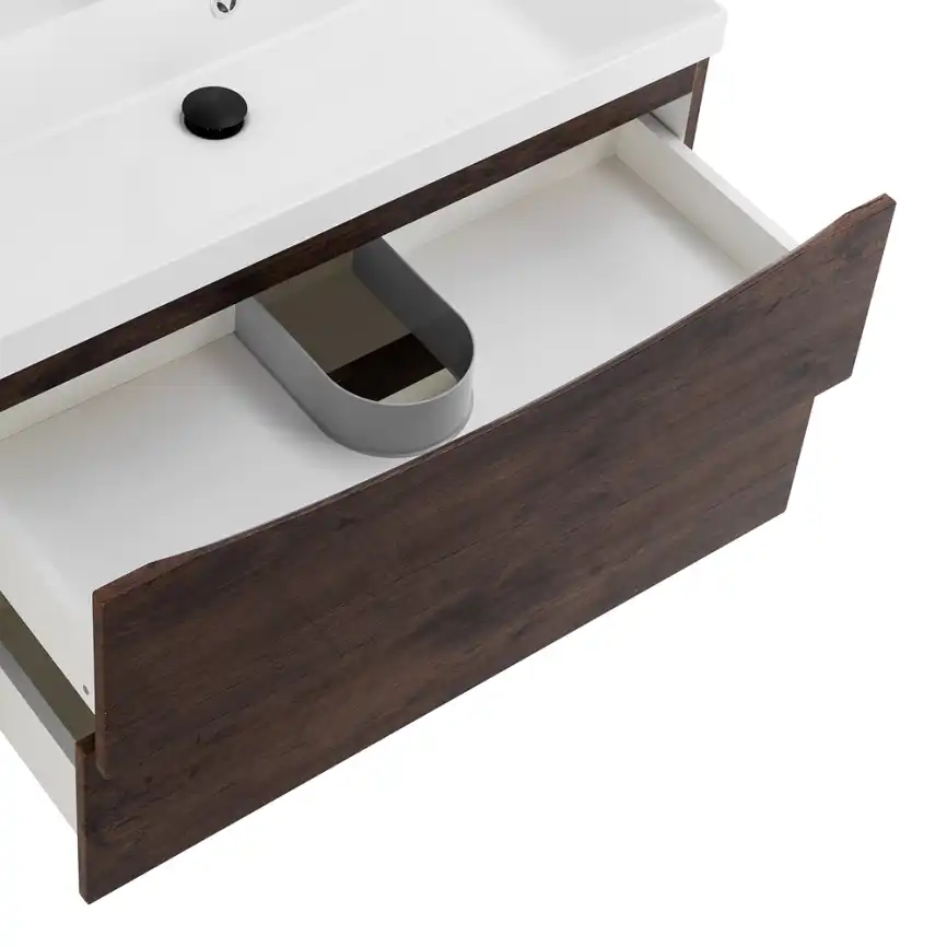 Тумба под раковину BelBagno MARINO-800-2C-SO-RW-P подвесная Rovere Moro фото 10