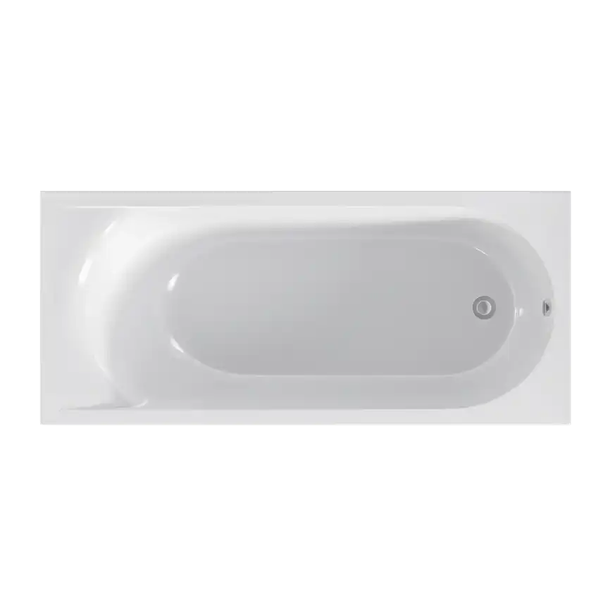 Ванна из искусственного мрамора Bas Афина 180х80, белый глянец фото 1