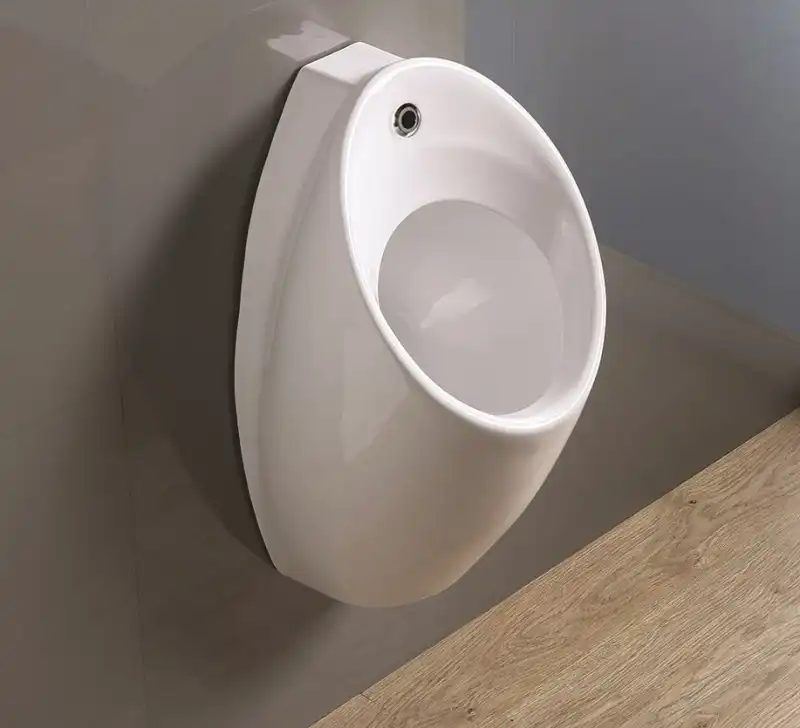 Писсуар подвесной CeramaLux X560P с сенсорным механизмом смыва, с горизонтальным выпуском фото 2