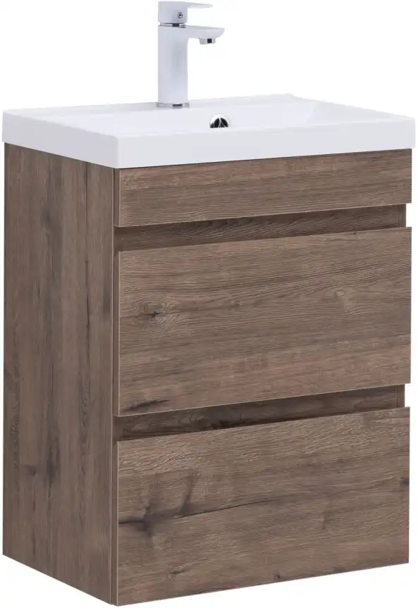 Тумба под раковину Aquanet Нота New 50 дуб веллингтон табак 334190 фото 1