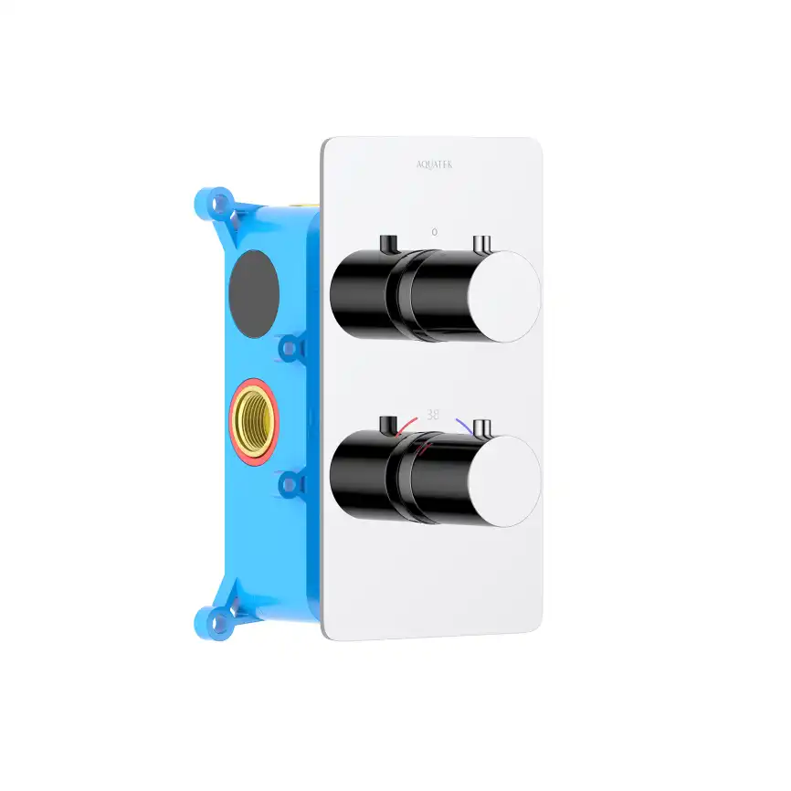 Смеситель для душа Aquatek Европа AQ1392CR встраиваемый, термостатический, Хром фото 1
