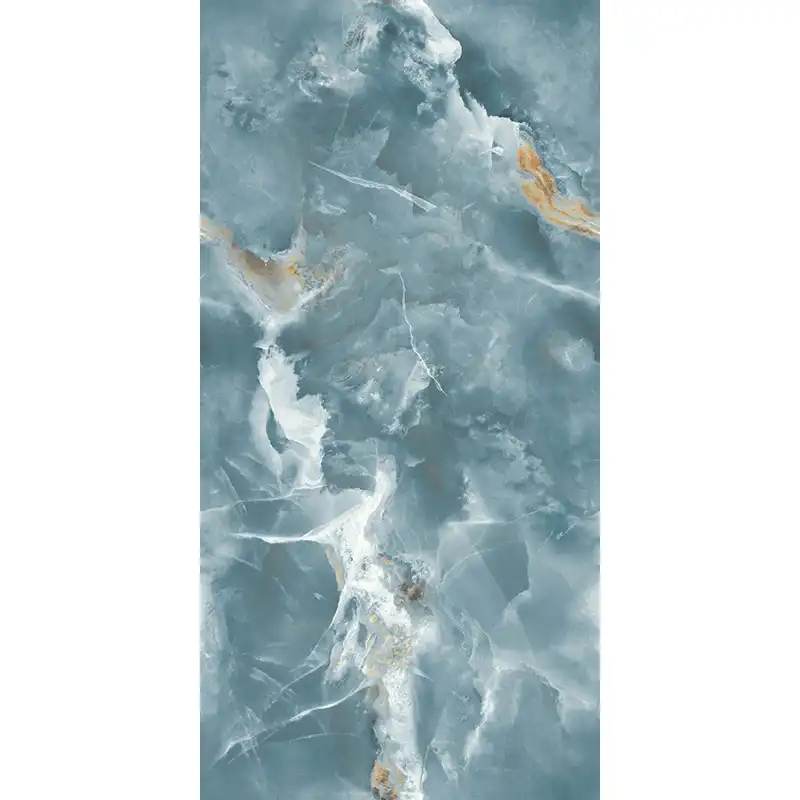 Керамогранит AVS Edonyx Aqua 60x120 полированный, голубой фото 4