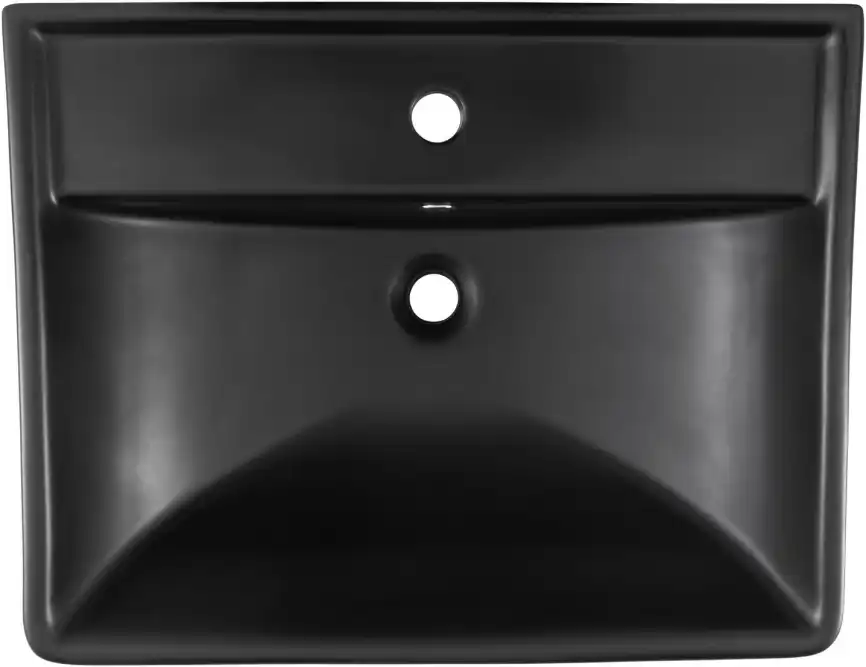 Раковина Aquanet Ирис 60 329247 прямоугольная, Черная матовая фото 4