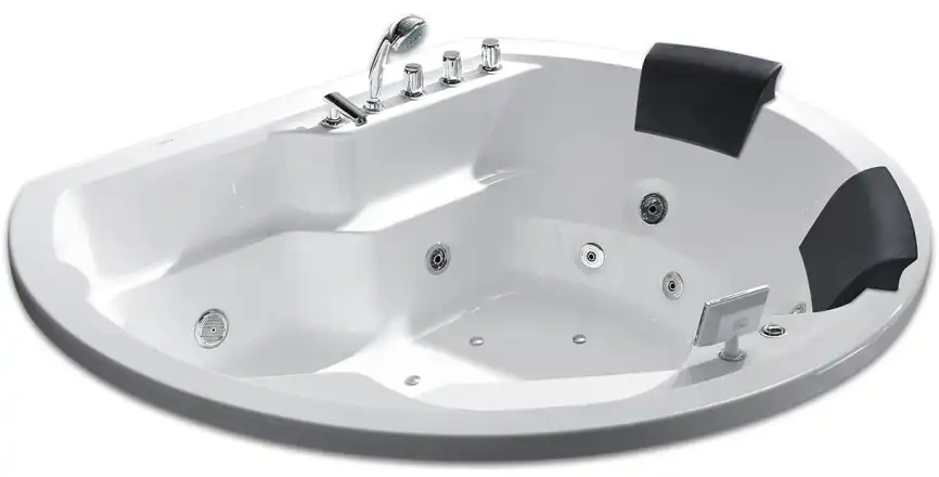 Акриловая ванна Gemy G9053 K 185х162 с гидромассажем фото 1