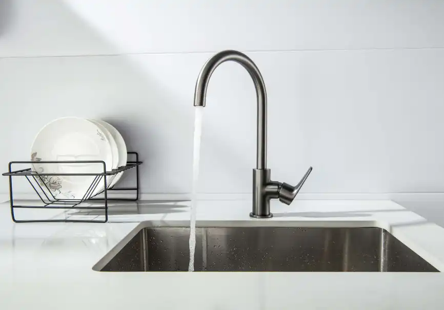 Смеситель для кухни Aquatek Бетта AQ1182BGM, Оружейная сталь фото 7