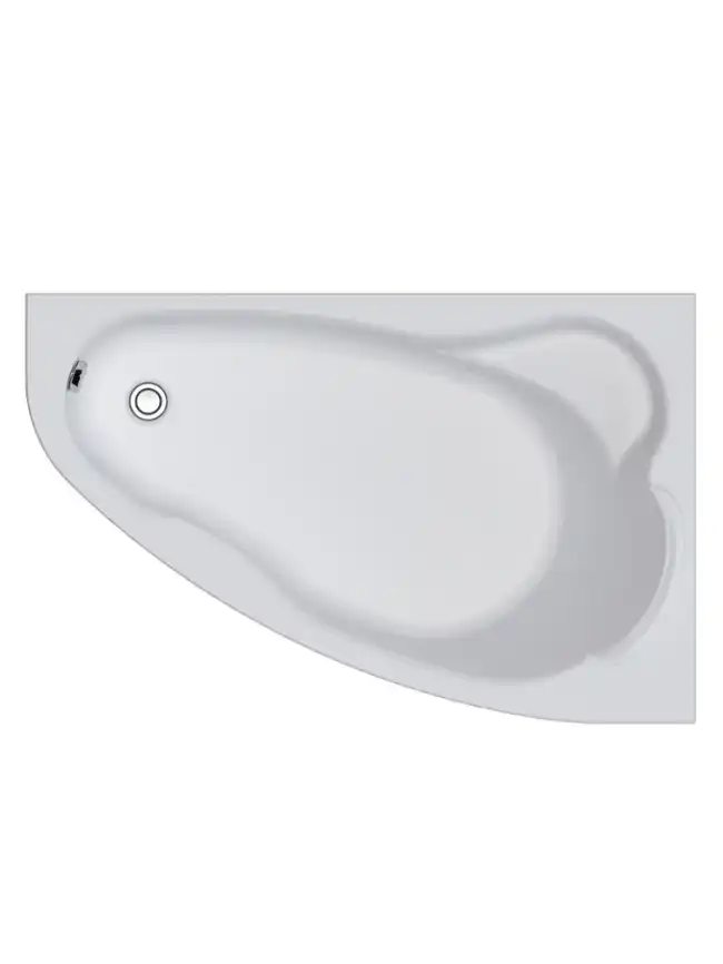 Акриловая ванна Marka One Lil 140х90 Асимметричная белая Правая 01лил1490п фото 1