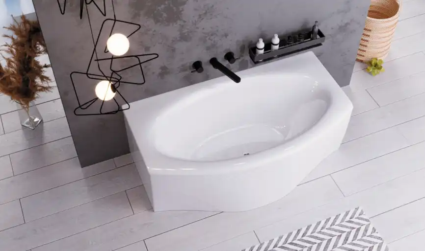 Акриловая ванна Marka One NEGA 170х95 01нег1795 прямоугольная, Белая фото 2