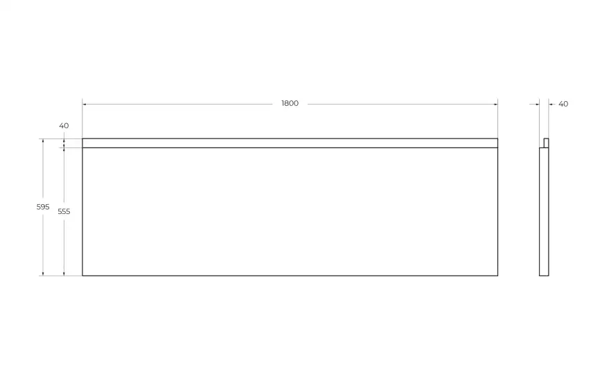 Фронтальная панель CEZARES PLANE-180-SCR-W37 фото 2