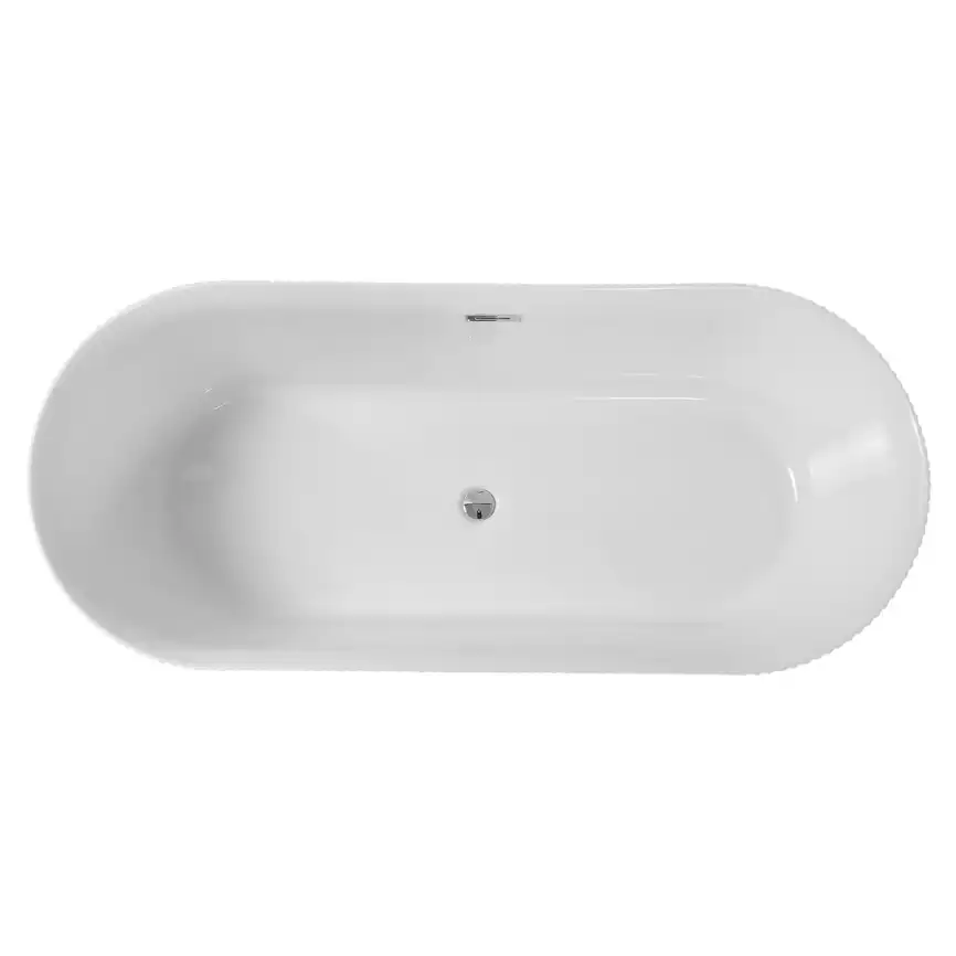 Ванна акриловая Azario ROUSE 170x75 AZ-6605C отдельностоящая, в комплекте с сифоном и металлической рамой фото 6