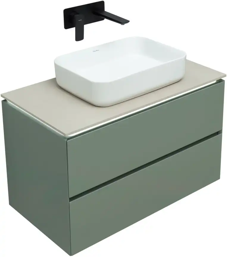 Тумба под раковину Allen Brau Infinity 85 1.21001.CGM олива матовый фото 4