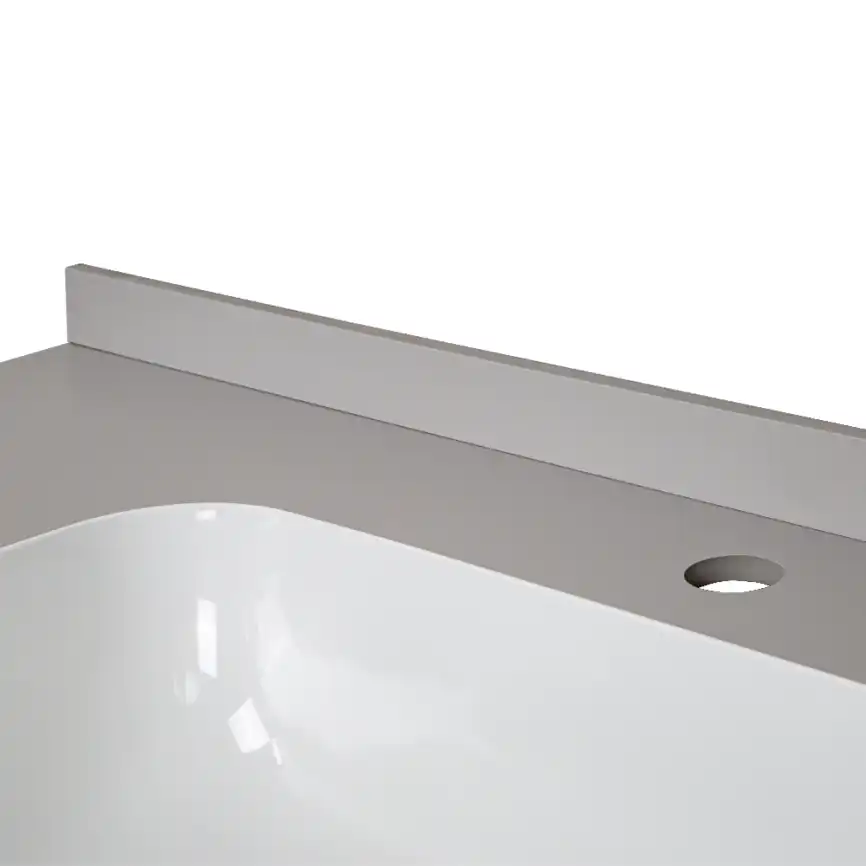 Раковина мебельная AVS Шарм 100x56 белая/серая фото 3