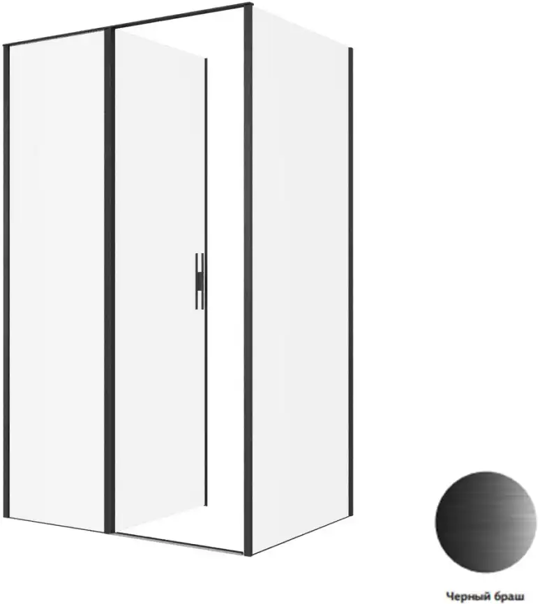 Душевой уголок Allen Brau Priority 120x90 3.31033.BBA + 3.31045.BBA черный браш фото 4