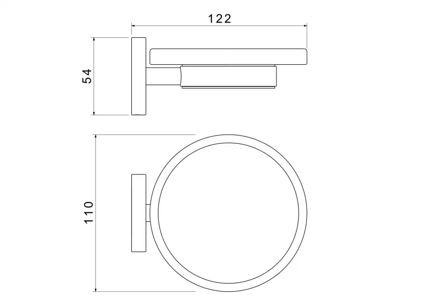 Мыльница для ванной Aquatek Европа AQ4103MB, Черный матовый фото 2
