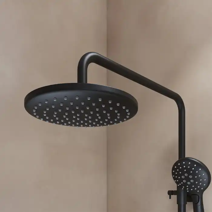 Душевая система IDDIS Ray RAYBL3Fi06 для ванны с изливом цвет, Матовый черный фото 4